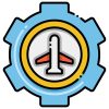 Aerospace icon in Lineal Color style