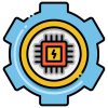 Electronics icon in Lineal Color style